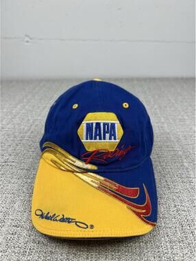 Nascar Hat Cap Fitted NAPA Michael Waltrip Bill Davis Racing Mens Retro Y2K